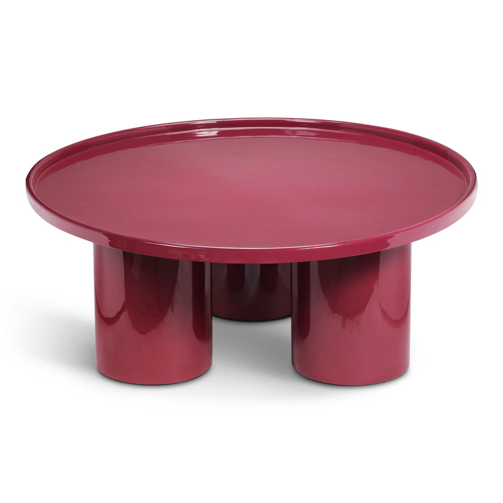 Sofia Enamel Coffee Table - Plum