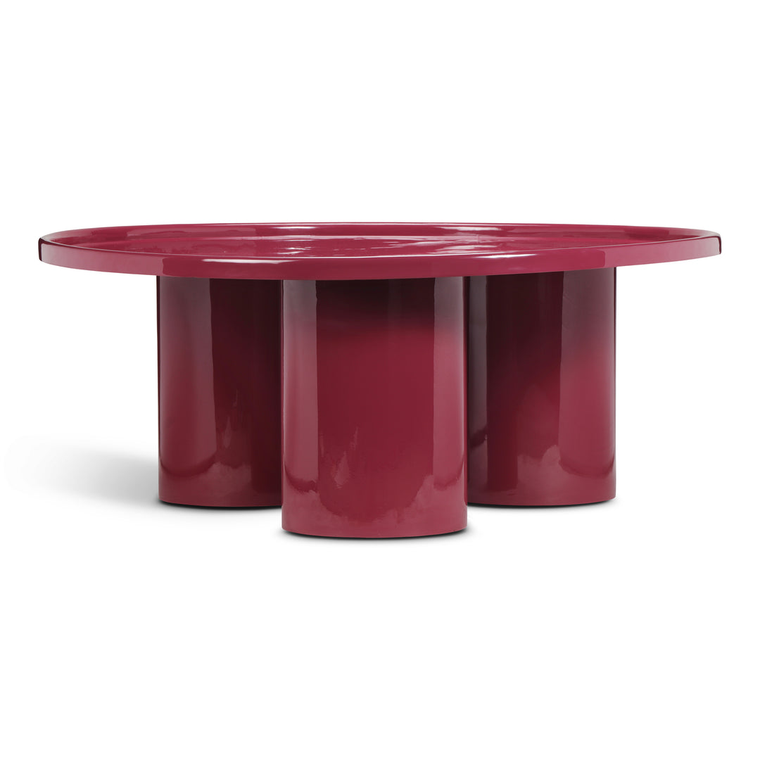 Sofia Enamel Coffee Table - Plum