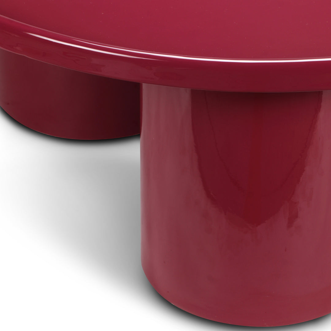 Sofia Enamel Coffee Table - Plum