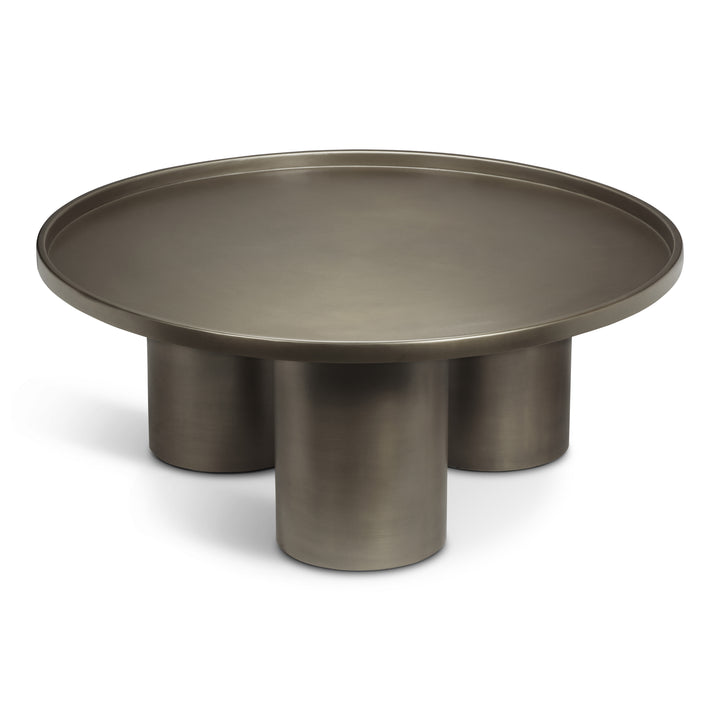 Sofia Industrial Coffee Table - Industrial Nickel