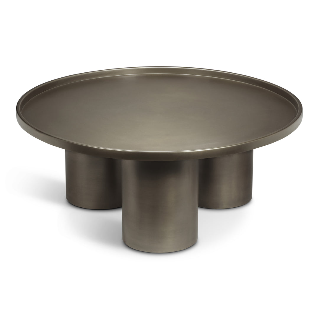 Sofia Industrial Coffee Table - Industrial Nickel
