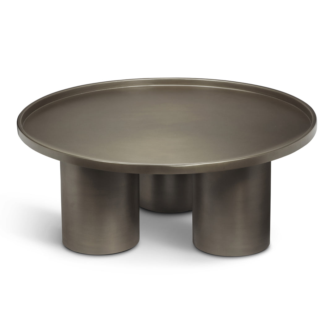 Sofia Industrial Coffee Table - Industrial Nickel