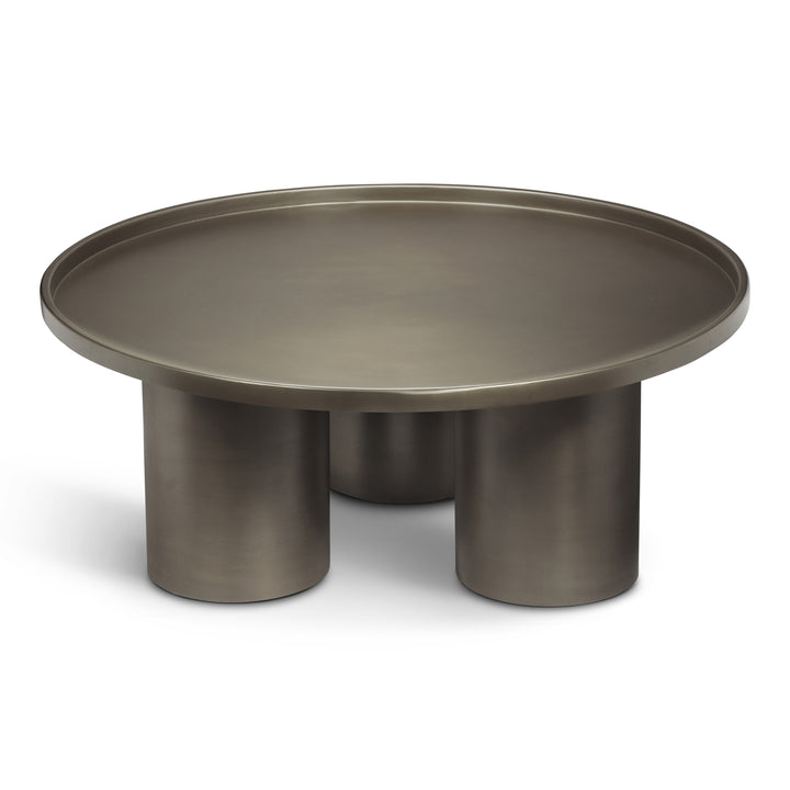 Sofia Industrial Coffee Table - Industrial Nickel