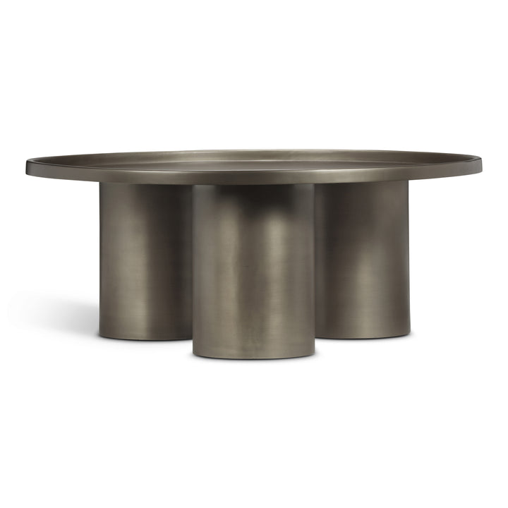 Sofia Industrial Coffee Table - Industrial Nickel