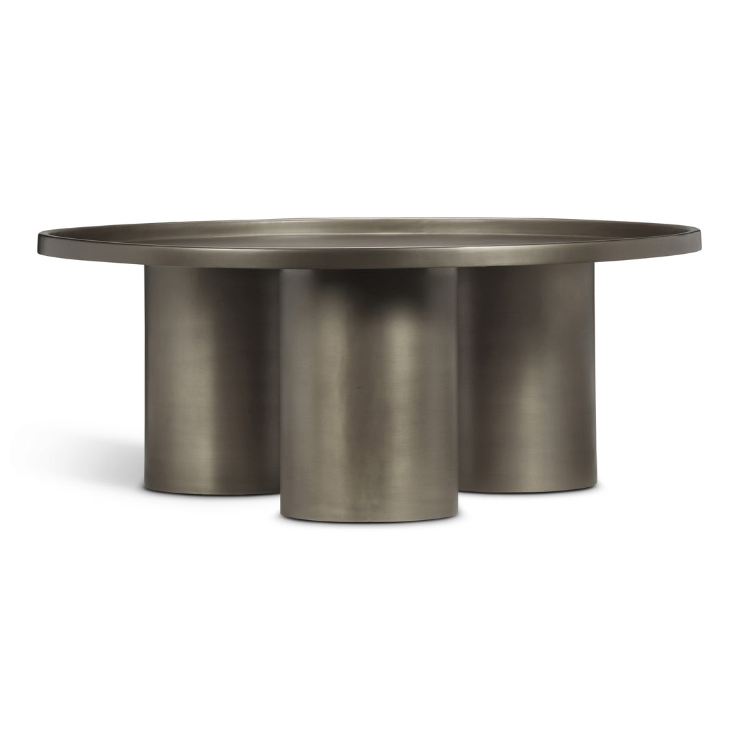 Sofia Industrial Coffee Table - Industrial Nickel