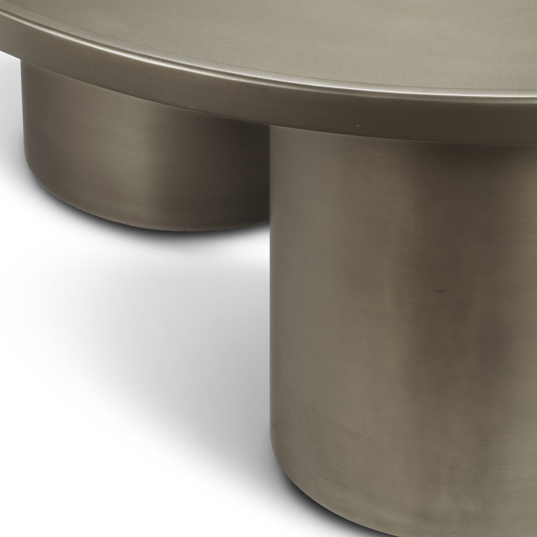 Sofia Industrial Coffee Table - Industrial Nickel