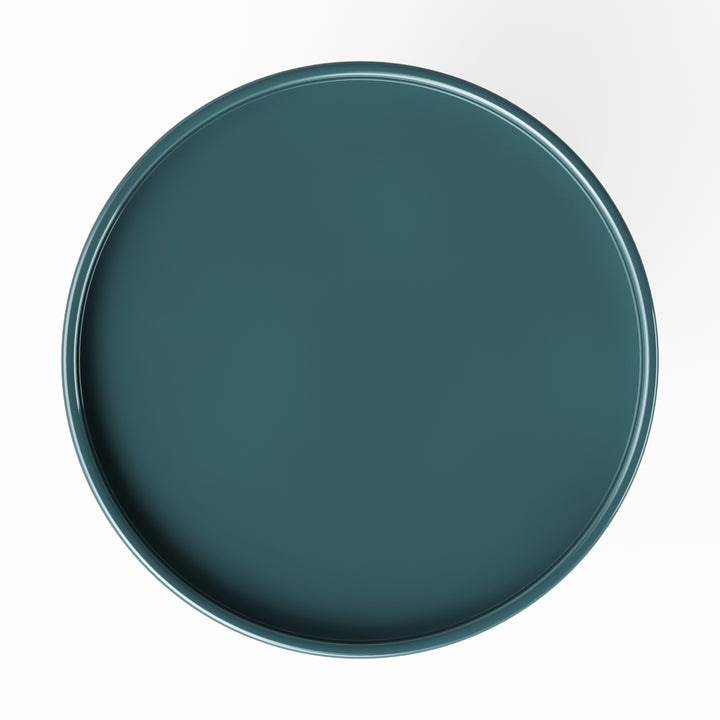 Sofia Enamel End Table - Aegean Teal