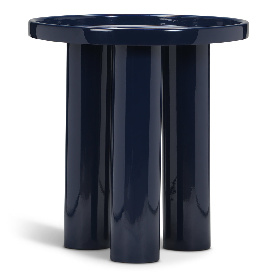Sofia Enamel End Table - Navy