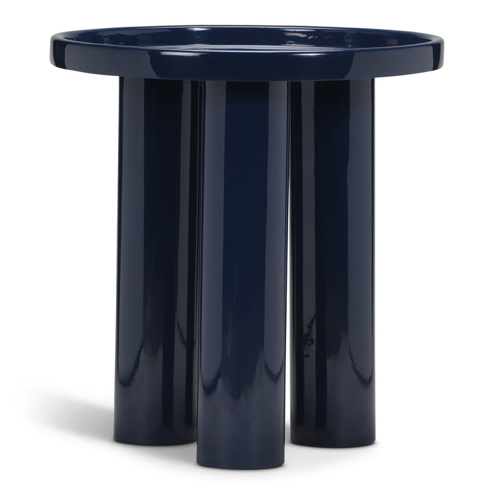 Sofia Enamel End Table - Navy