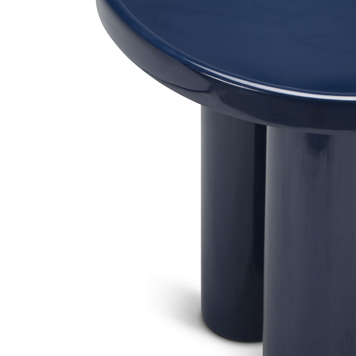 Sofia Enamel End Table - Navy