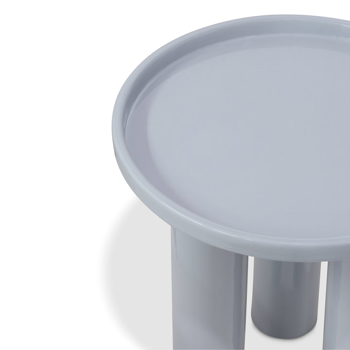 Sofia Enamel End Table - Pearl Blue