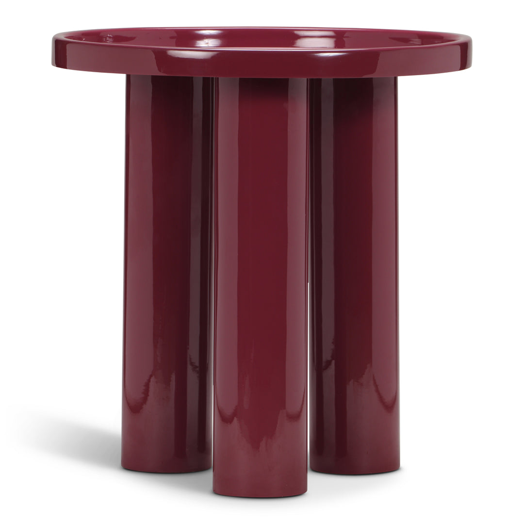 Sofia Enamel End Table - Plum