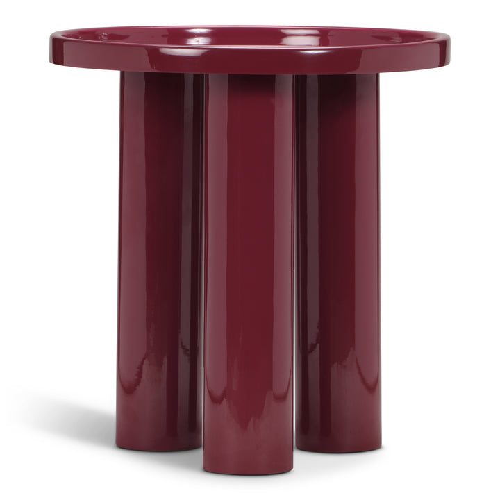 Sofia Enamel End Table - Plum