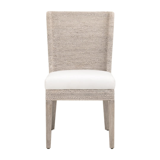 White Wash Abaca Rope, LiveSmart Peyton Pearl, Natural Gray Mahogany