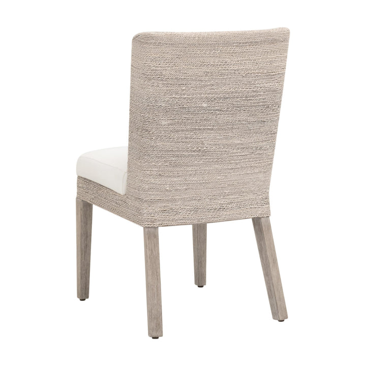 White Wash Abaca Rope, LiveSmart Peyton Pearl, Natural Gray Mahogany