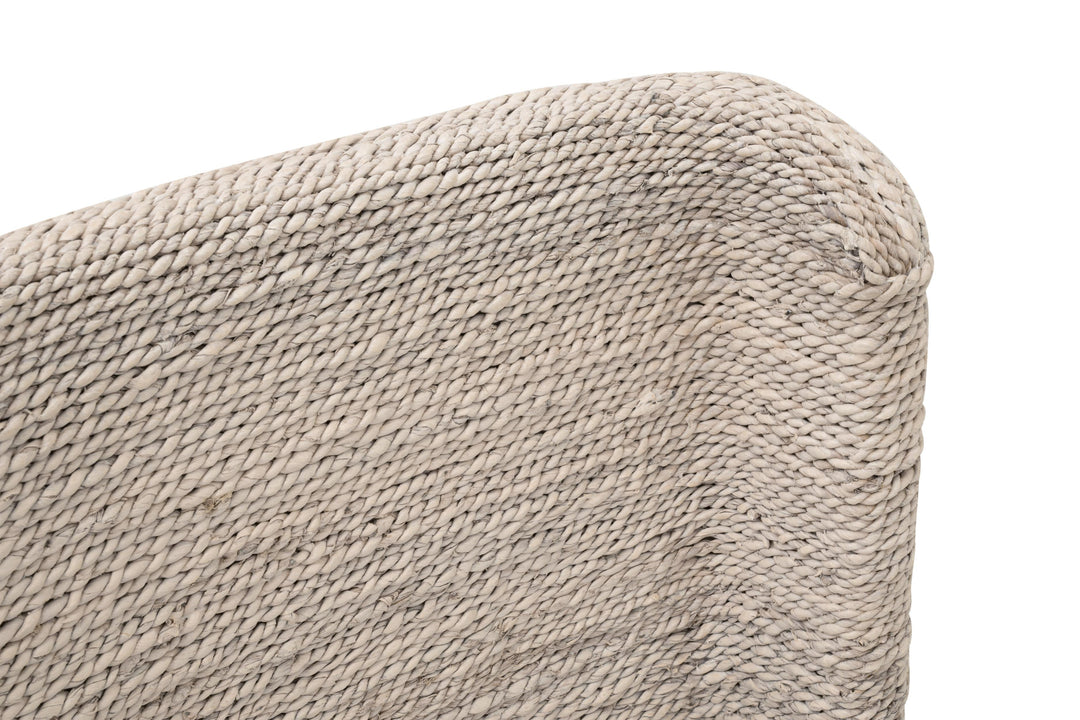 White Wash Abaca Rope, LiveSmart Peyton Pearl, Natural Gray Mahogany