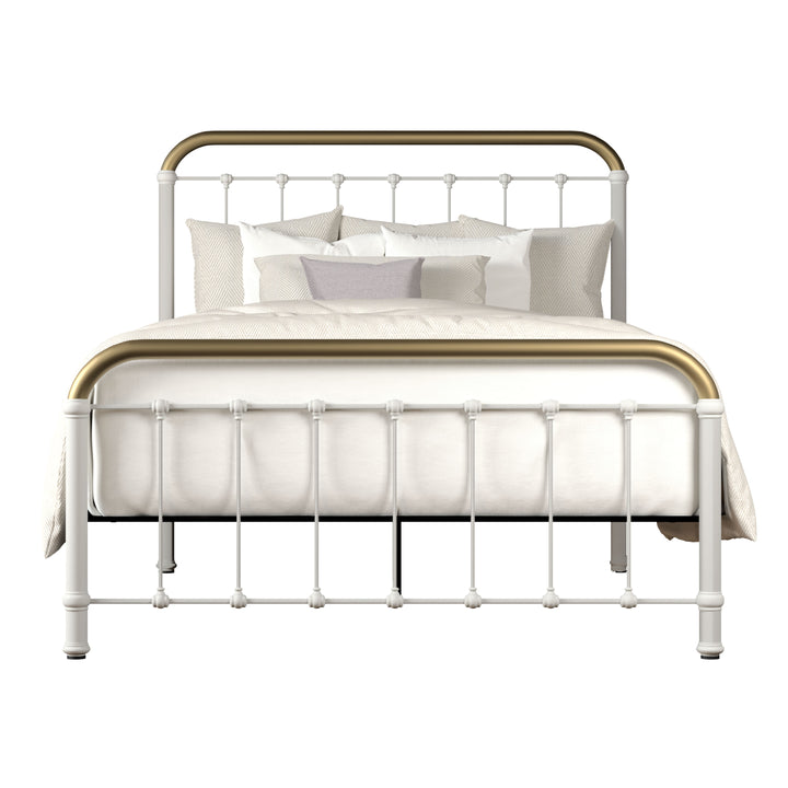 Queen / Misty White Finish w/ Milky Gold Accent