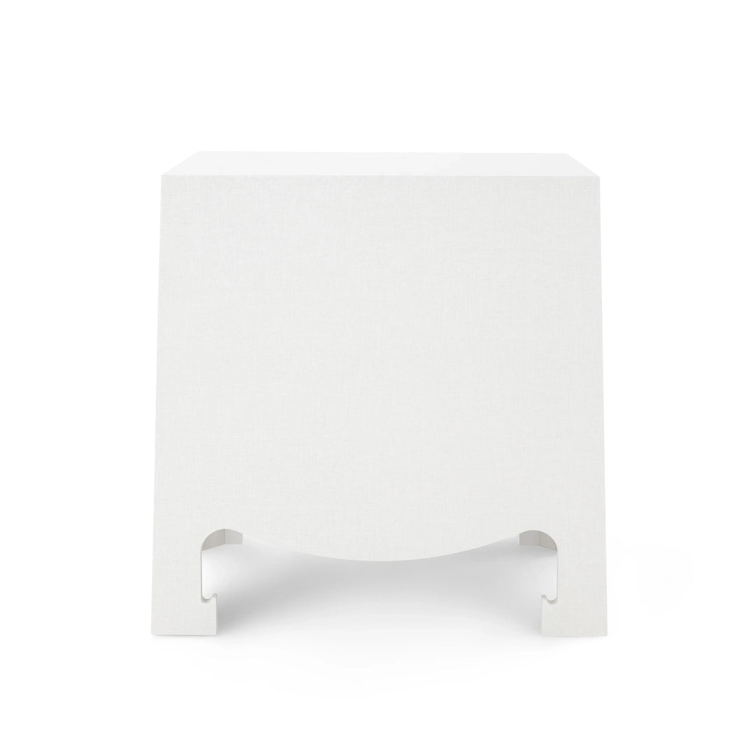 Jacqui Grasscloth 3-Drawer Side Table