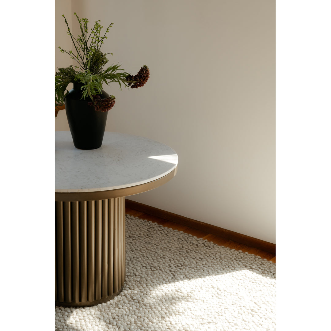 Moe's Home Collection - Tower Dining Table White Marble - JD-1034-51-0 | American Home Furniture
