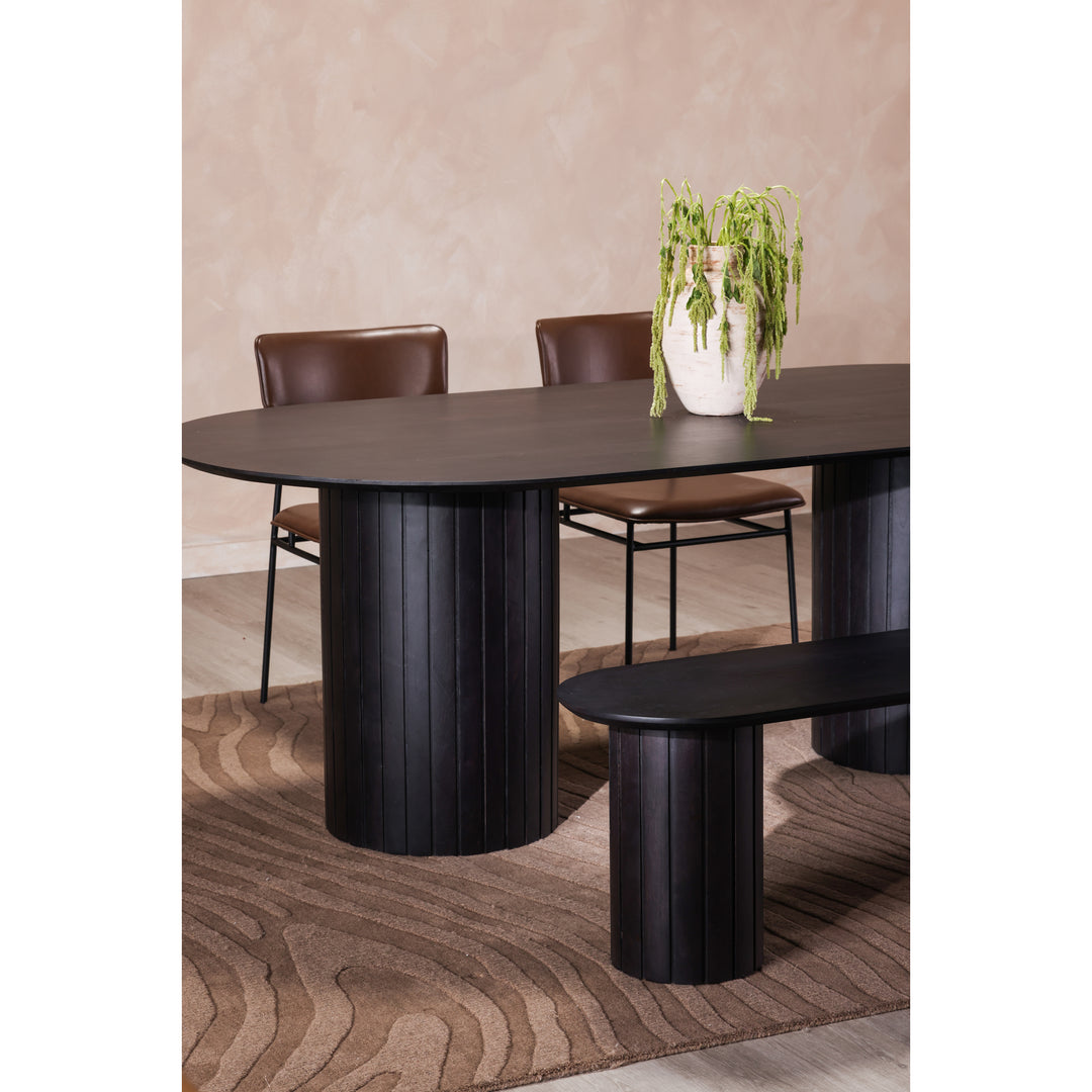 Moe's Home Collection - Povera Dining Bench Black - JD-1053-02-0 | American Home Furniture