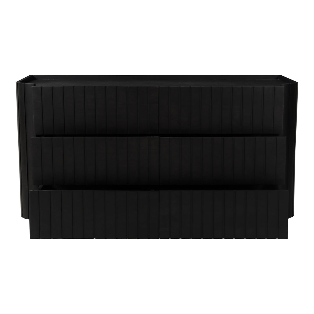 Moe's Home Collection - Povera 6 Drawer Dresser Black - JD-1062-02 | American Home Furniture