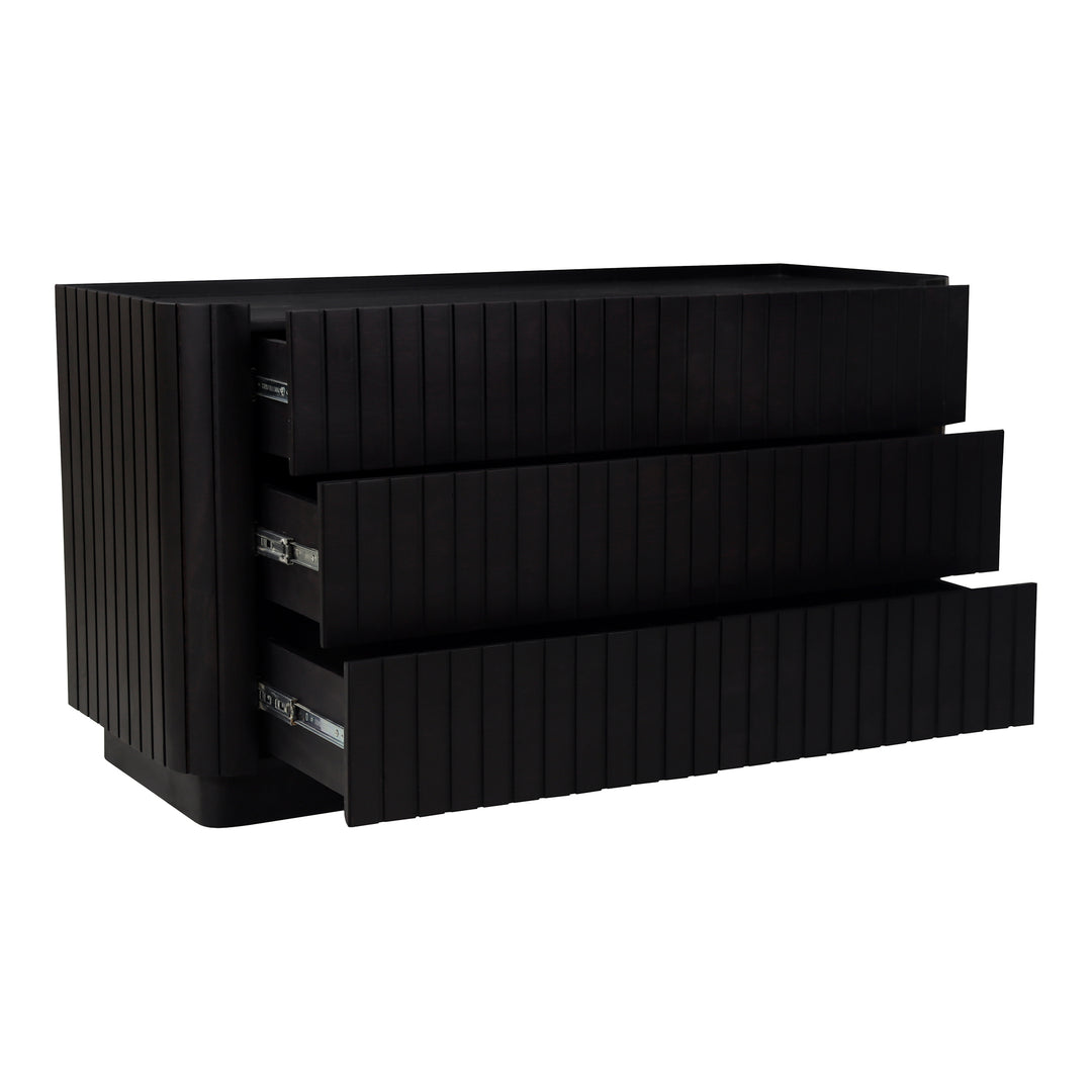 Moe's Home Collection - Povera 6 Drawer Dresser Black - JD-1062-02 | American Home Furniture