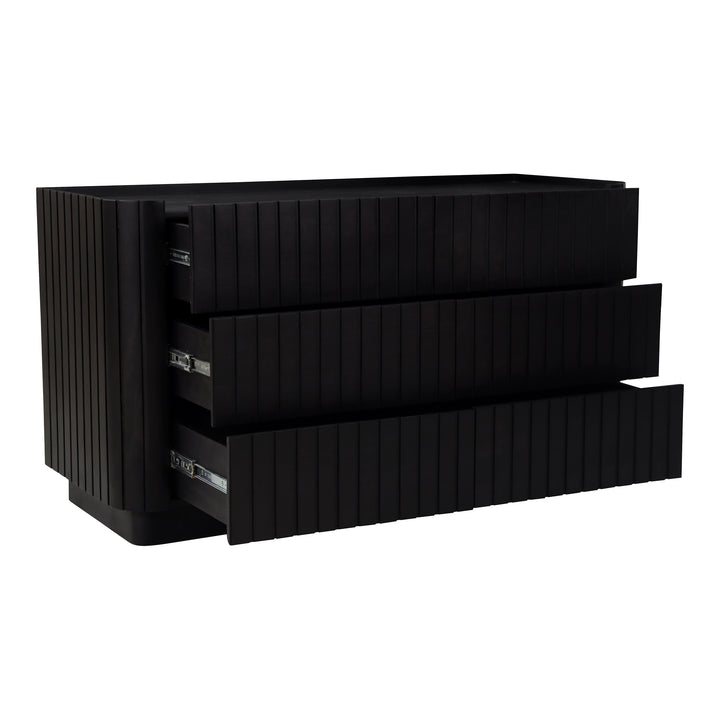 Moe's Home Collection - Povera 6 Drawer Dresser Black - JD-1062-02 | American Home Furniture