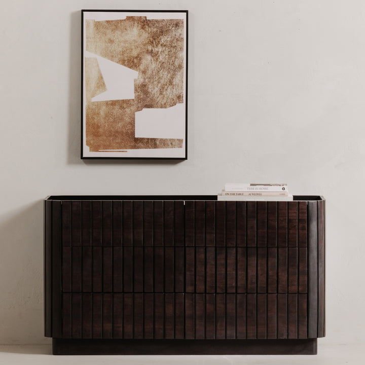 Moe's Home Collection - Povera 6 Drawer Dresser Black - JD-1062-02 | American Home Furniture