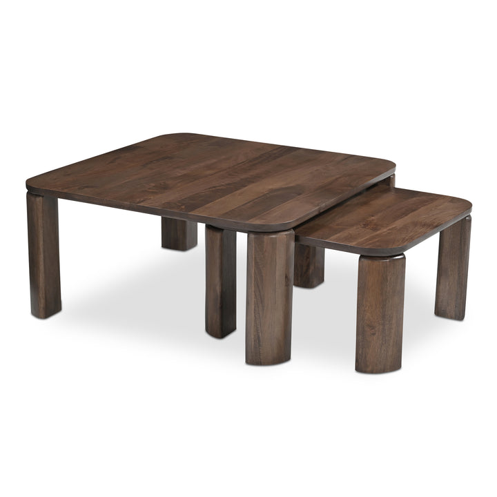 Moe's Home Collection - Bailey Nesting Coffee Table Deep Brown - JD-1094-20 | American Home Furniture