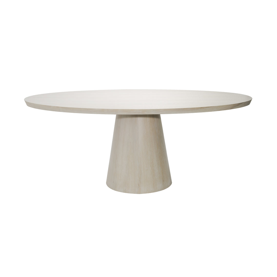 Oval Cerused Oak Dining Table - JEFFERSON CO