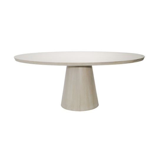 Oval Cerused Oak Dining Table - JEFFERSON CO