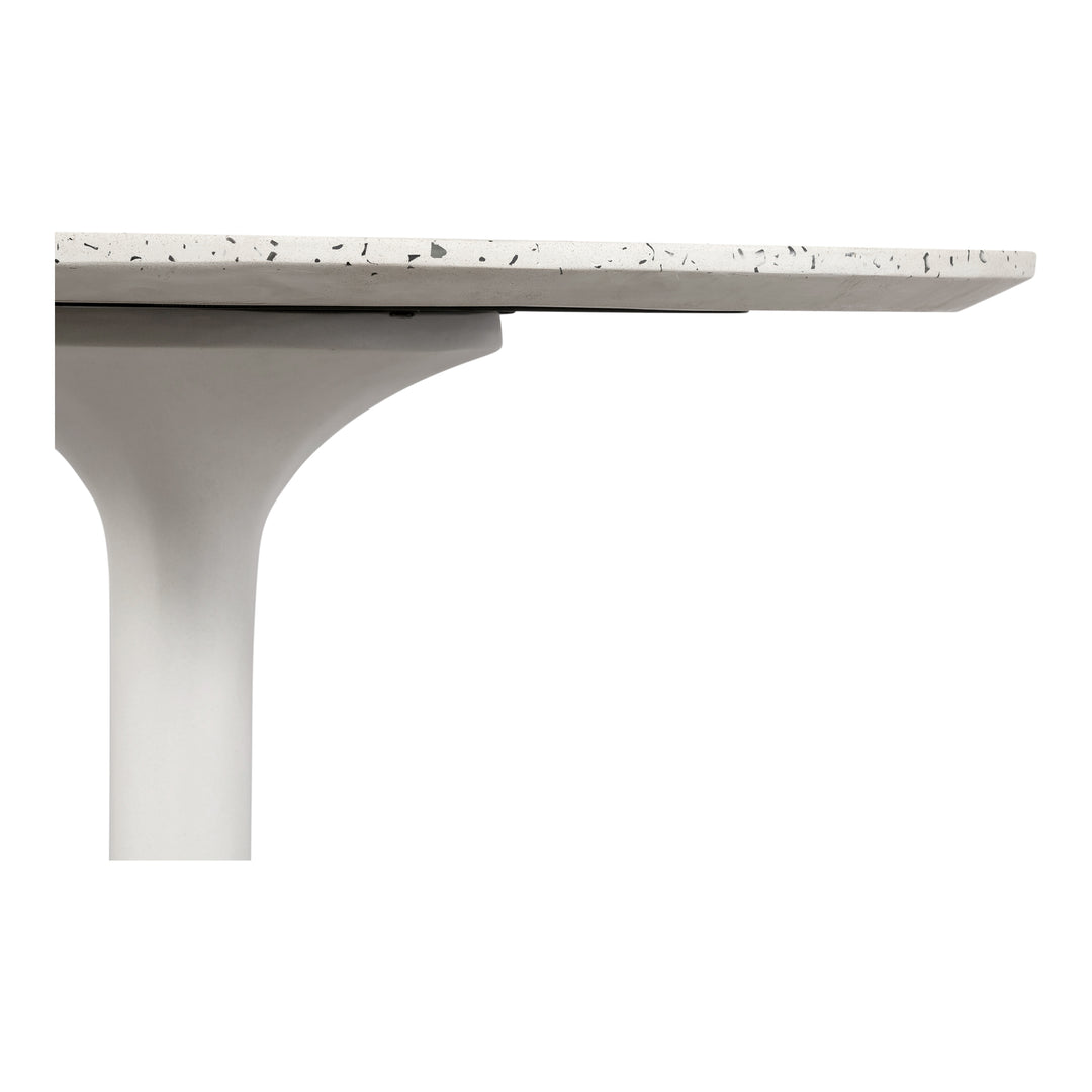 Tuli Outdoor Cafe Table White Terrazzo