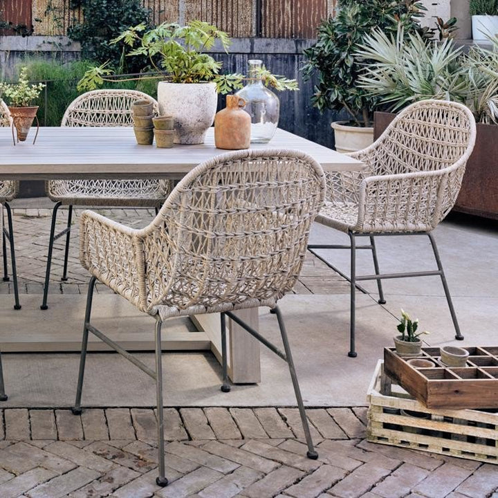 Bandera Outdoor Woven Dining Chair - Set of 2