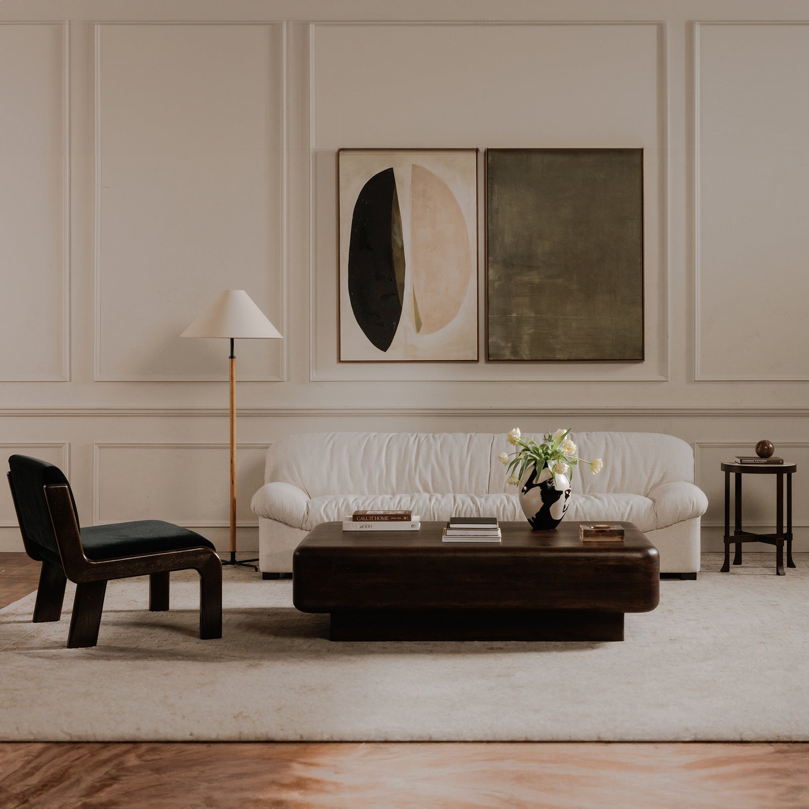 Moe's Home Collection - Enamor Framed Painting Olive - JQ-1054-16 | American Home Furniture