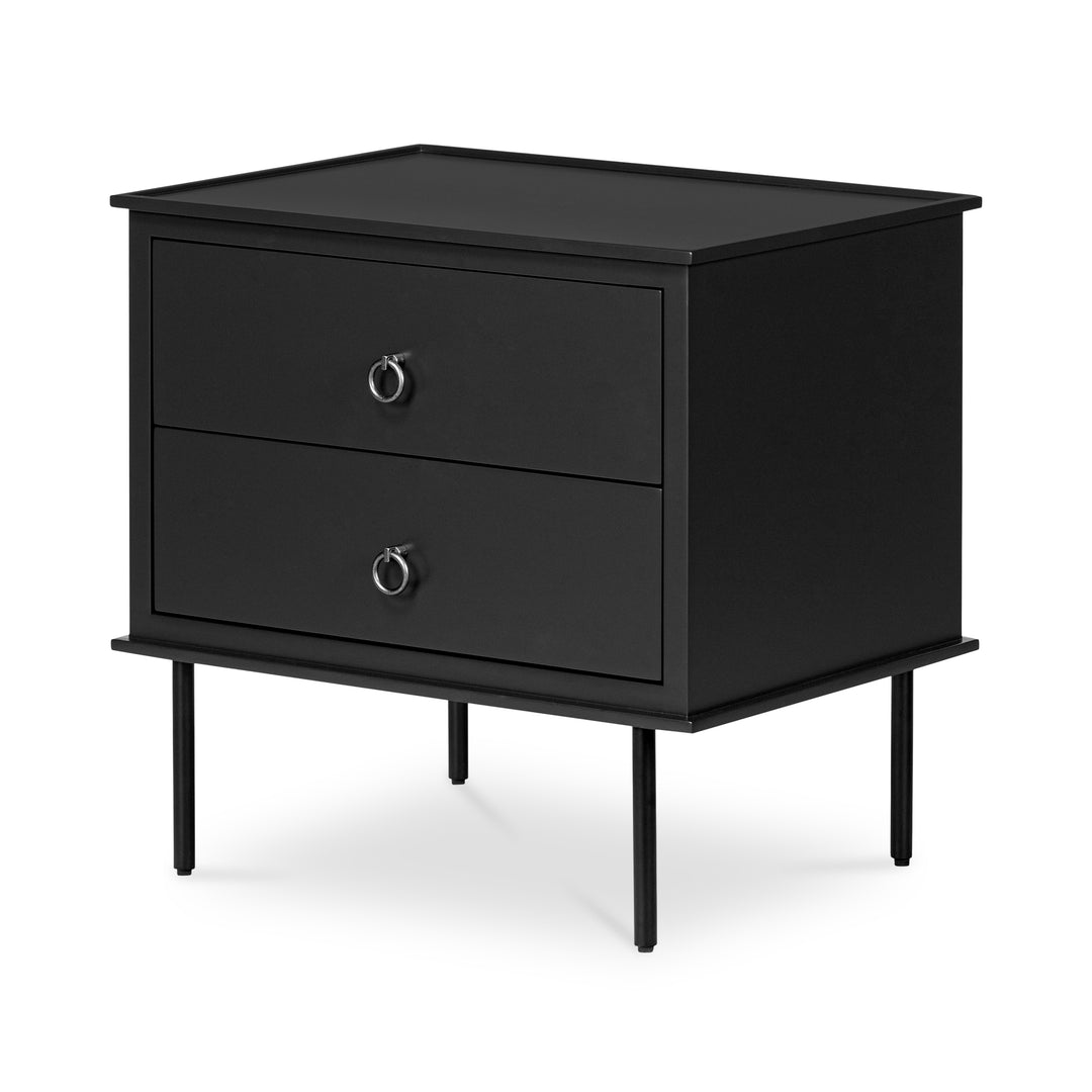 Moe's Home Collection - Reagan Nightstand Black - JU-1006-02 | American Home Furniture