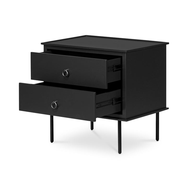 Moe's Home Collection - Reagan Nightstand Black - JU-1006-02 | American Home Furniture