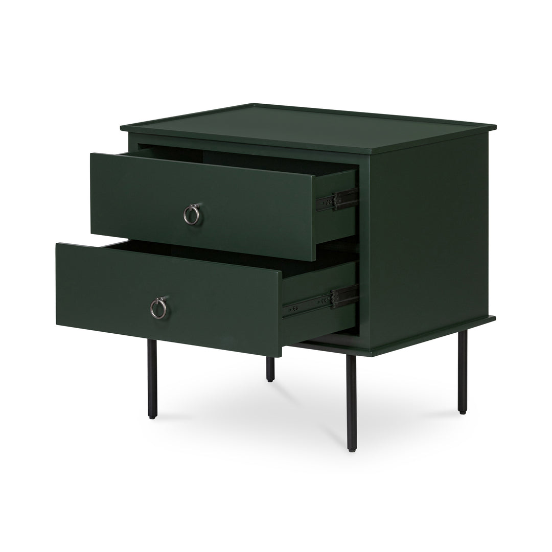 Moe's Home Collection - Reagan Nightstand Deep Green - JU-1006-27 | American Home Furniture