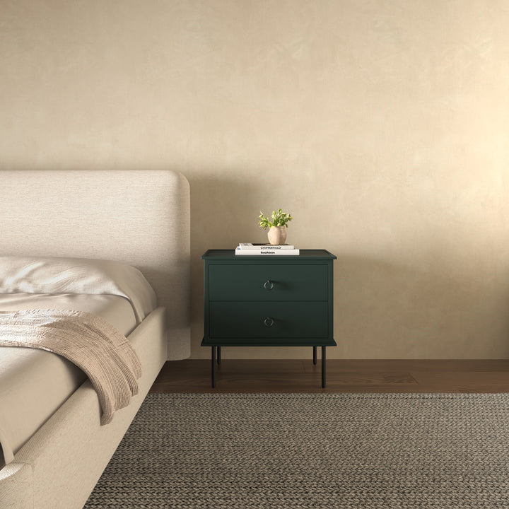 Moe's Home Collection - Reagan Nightstand Deep Green - JU-1006-27 | American Home Furniture