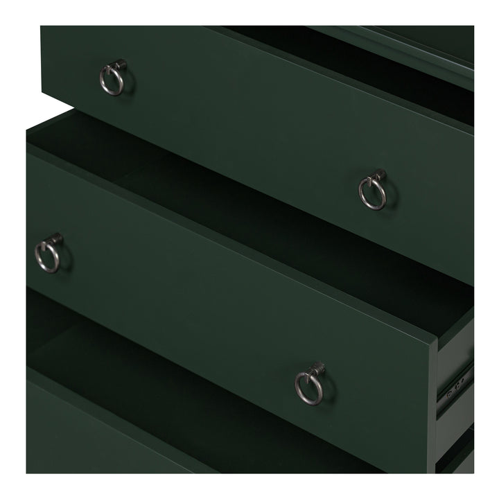 Moe's Home Collection - Reagan 3 Drawer Nightstand Deep Green - JU-1007-27 | American Home Furniture
