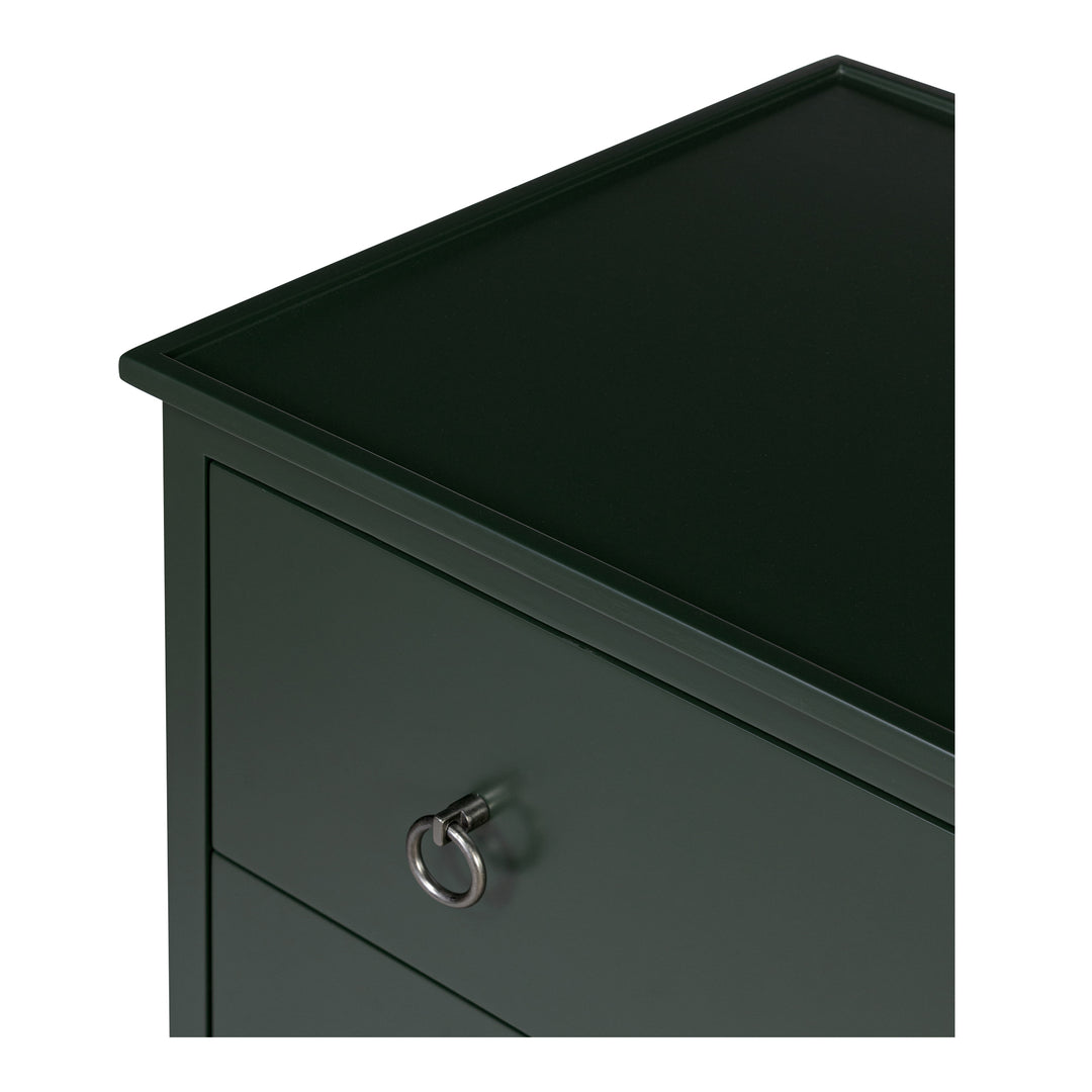 Moe's Home Collection - Reagan 3 Drawer Nightstand Deep Green - JU-1007-27 | American Home Furniture