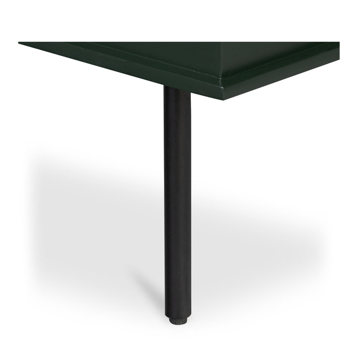 Moe's Home Collection - Reagan 3 Drawer Nightstand Deep Green - JU-1007-27 | American Home Furniture