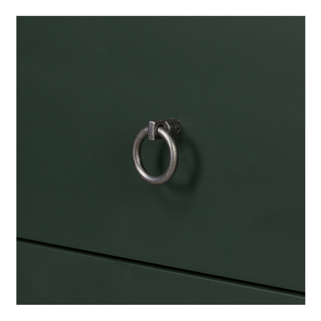 Moe's Home Collection - Reagan 3 Drawer Nightstand Deep Green - JU-1007-27 | American Home Furniture