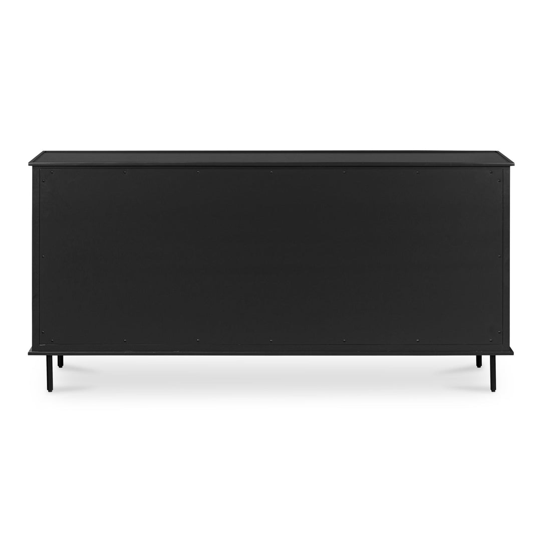 Reagan 6 Drawer Dresser Black