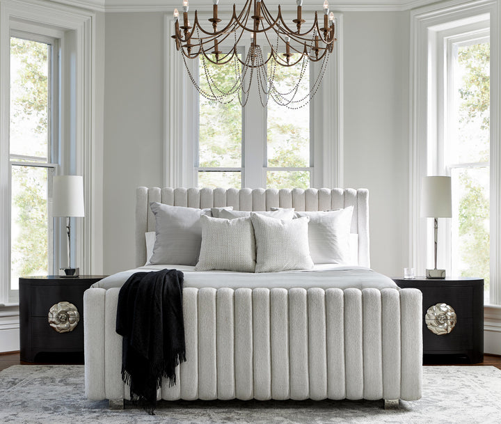American Home Furniture Bernhardt Silhouette Upholstered Bed