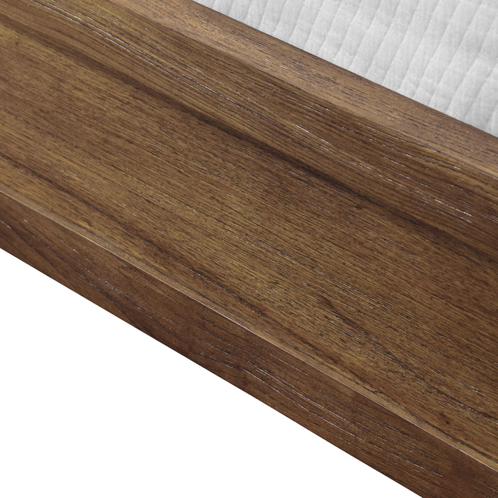 Seagrass Wrapped Headboard And Footboard With Wood Side Rails And Legs, King Size - KARINA KING