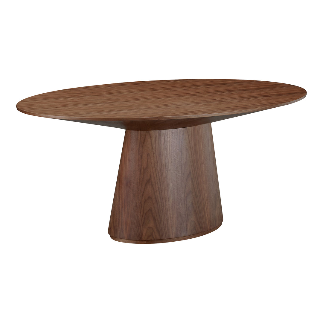 Moe's Home Collection - Otago Oval Dining Table Walnut - KC-1007-03-0 | American Home Furniture