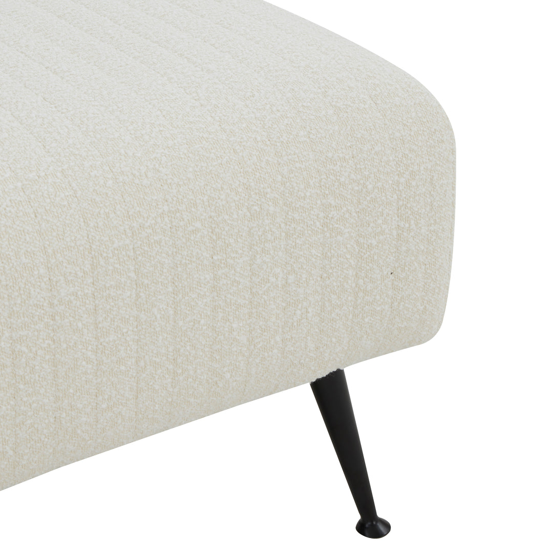 IVORY / BLACK / 60.2" X 20.9" X 18.1" / BOUCLE