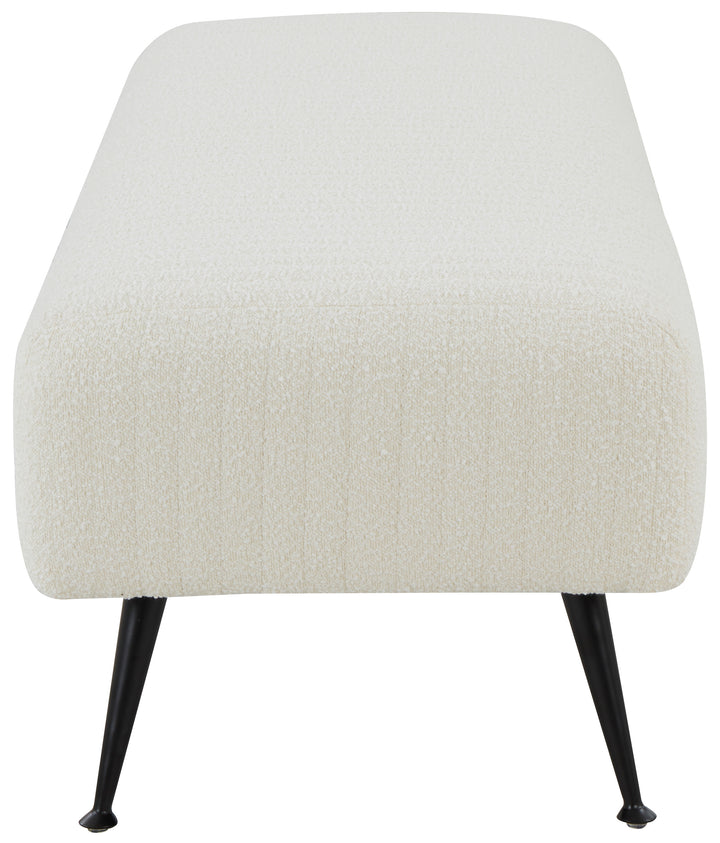 IVORY / BLACK / 60.2" X 20.9" X 18.1" / BOUCLE