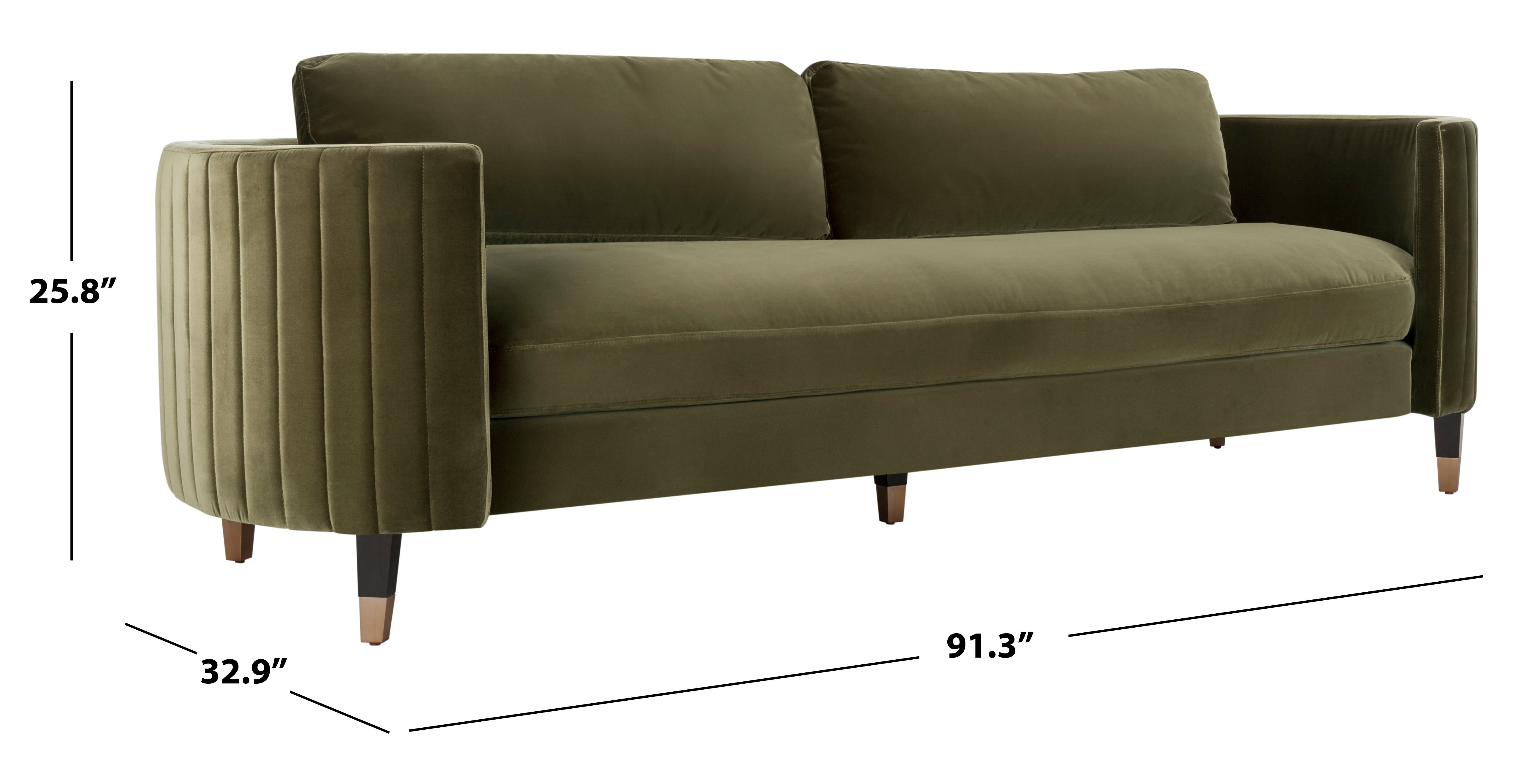 Winford Velvet Sofa - Thumbnail 5