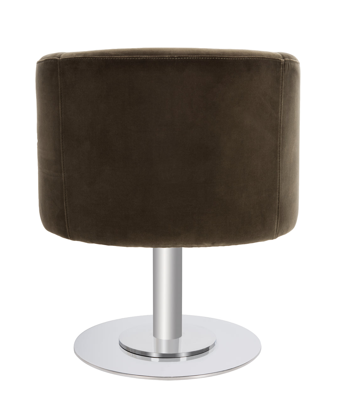 American Home Furniture Safavieh Couture Marie Velvet Swivel Tub Chair/Olive/Steel